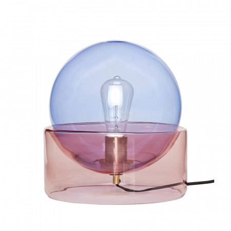 Lampe en verre coloré design Hubsch - Lemi 