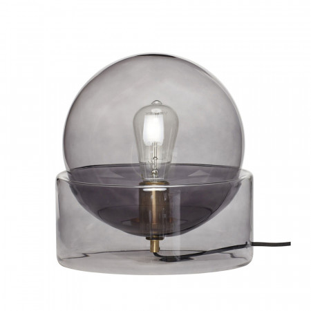 Lampe design en verre fumé Hubsch - Lemi 