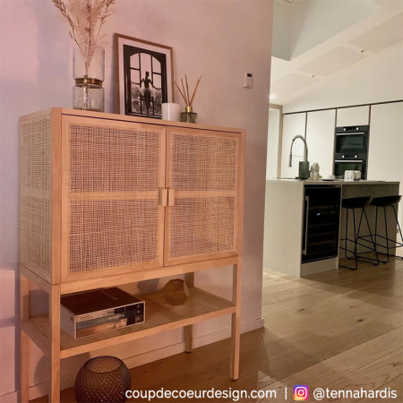 Buffet haut en rotin et cannage Bloomingville - Mali