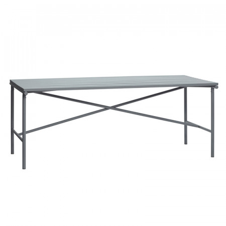 Table de jardin métal gris design - Trévor 