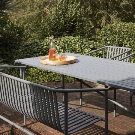 Table de jardin métal gris design Hubsch - Trévor