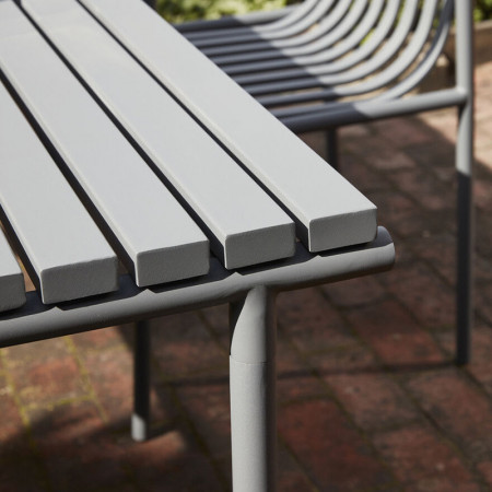 Table de jardin métal gris design - Trévor 