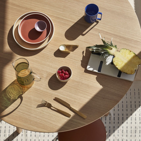 Table ronde en bois scandinave Hubsch - Sine 
