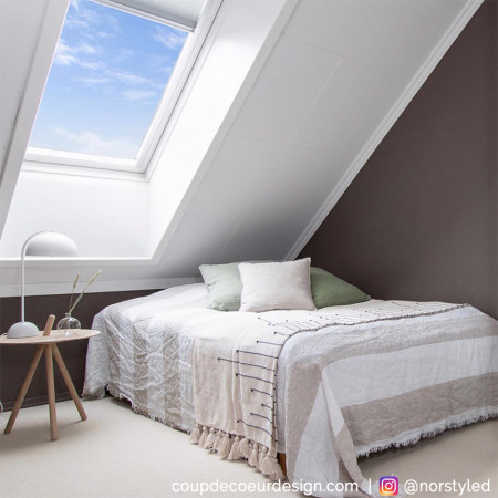 Lampe blanche design dôme Hubsch - Laco