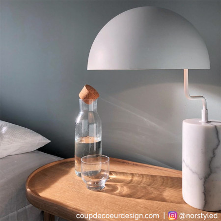 Lampe design blanche Hubsch - Lam