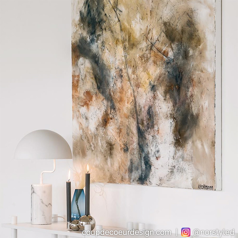 Lampe blanche design Hubsch - Lam