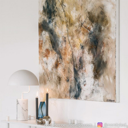 Lampe blanche design Hubsch - Lam