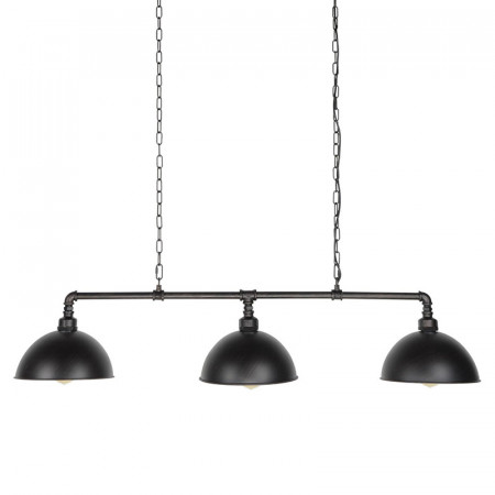 Lustre industriel métal noir - Tub