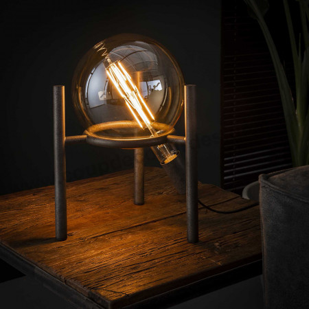 Lampe design industrielle avec ampoule déco - Pluton 