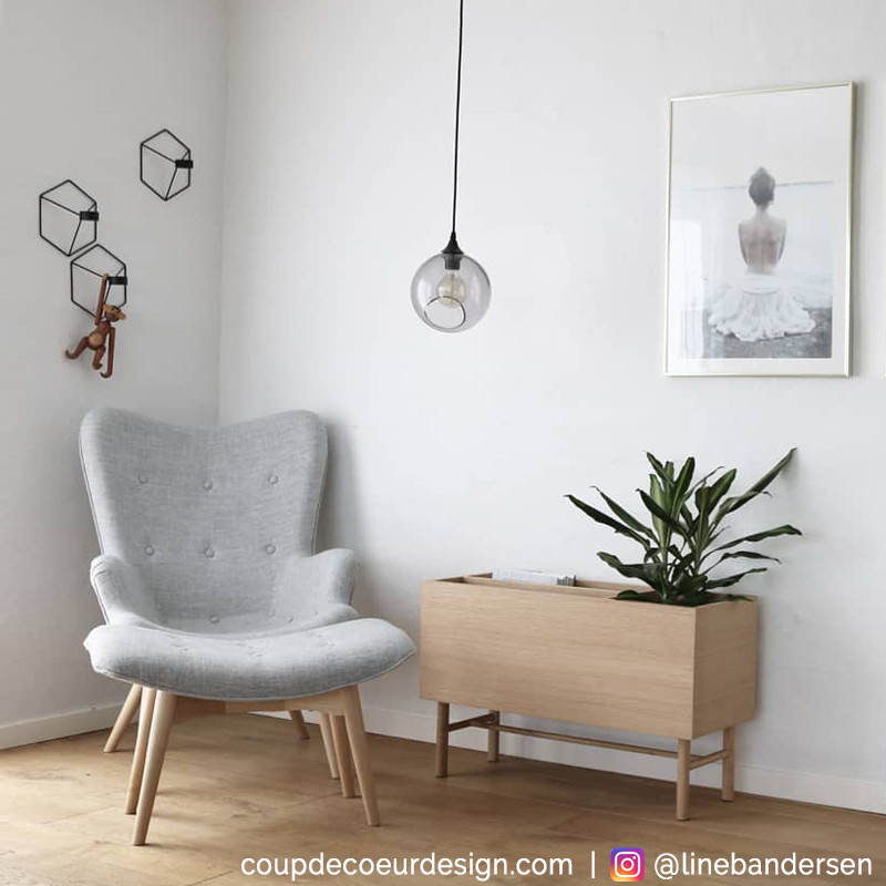 Jardinière en bois naturel scandinave Hubsch - Pao