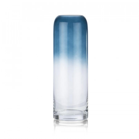 Vase en verre dégradé de bleu H29cm - Marie 