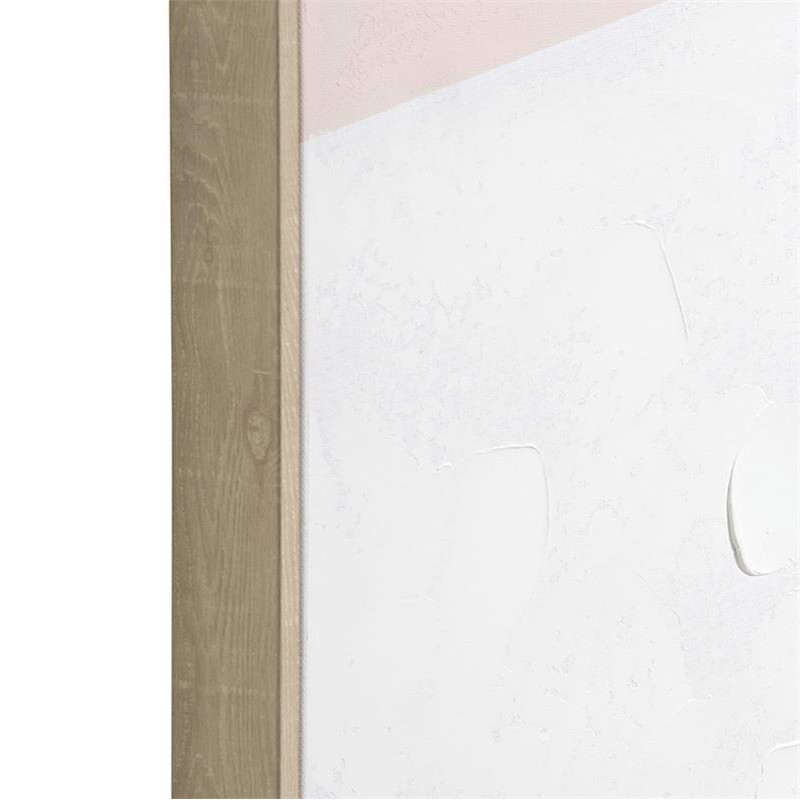 Tableau peinture abstraite rose et beige - Versal 