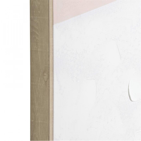 Tableau peinture abstraite rose et beige - Versal 