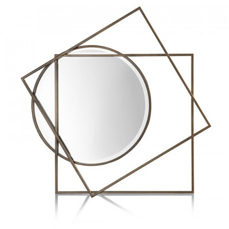 Miroir forme géométrique en métal - Billa 
