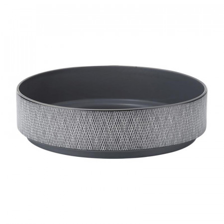 Plat gris design avec motifs rayés - Dag 