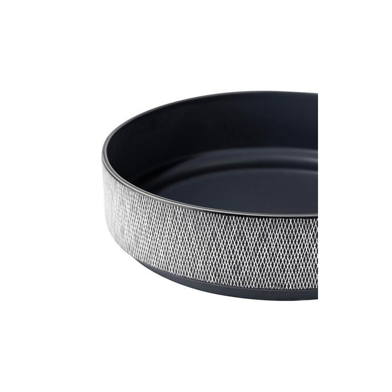 Plat gris design avec motifs rayés - Dag 