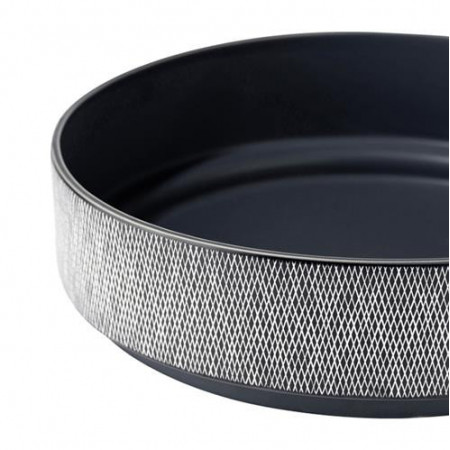 Plat gris design avec motifs rayés - Dag 