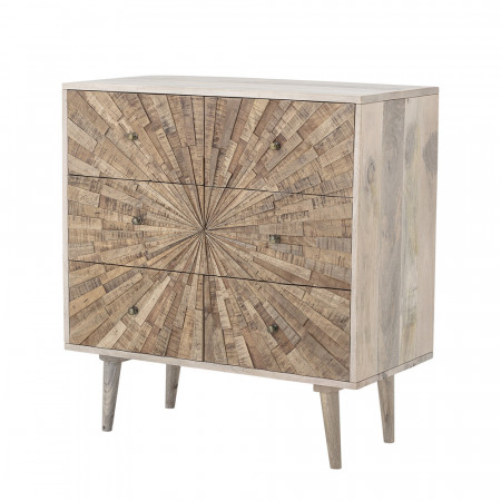 Meuble d'entree en bois original 6 tiroirs Bloomingville - Mang