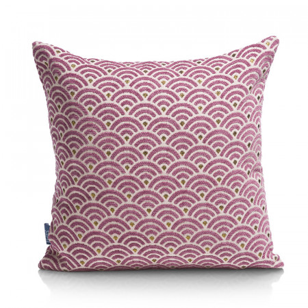 Coussin art déco rose - Oryan 