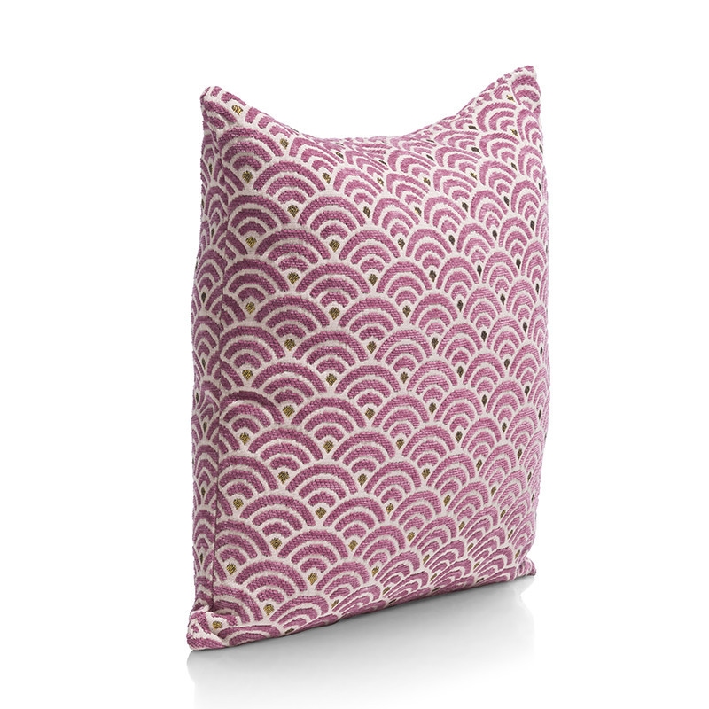 Coussin art déco rose - Oryan 