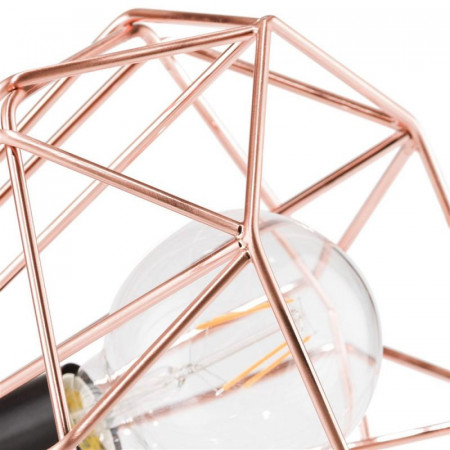 Lampe géométrique cuivre design - Tony 
