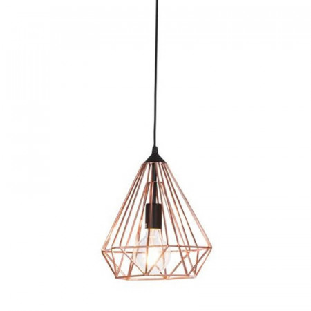 Lampe suspendue géométrique cuivre design - Tony 