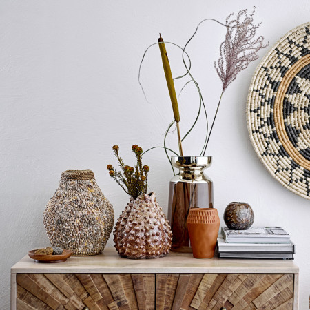 Meuble d'entree original en bois 6 tiroirs Bloomingville - Mang
