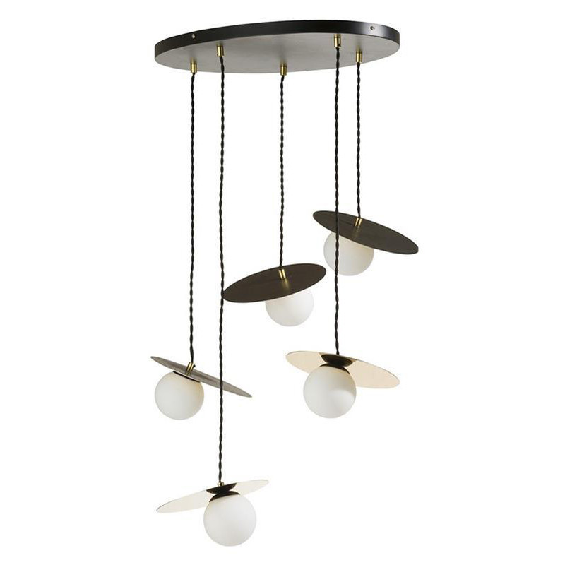 Lustre salle à manger design 5 suspensions - Jonah 