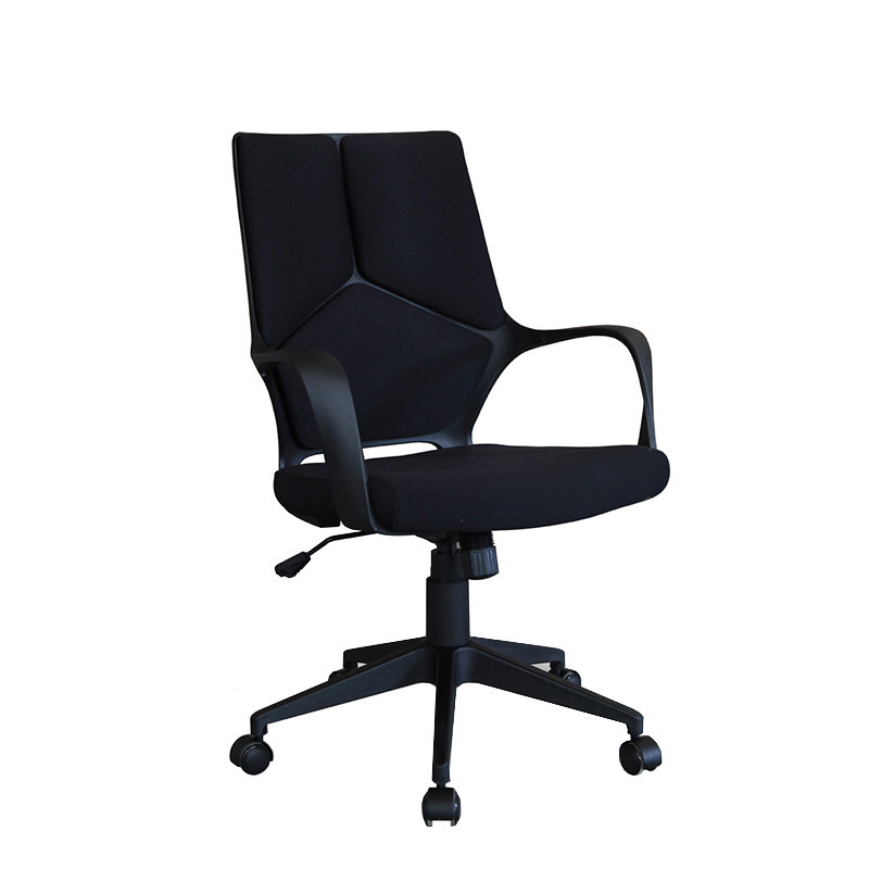 Chaise de bureau tissu noir - Landry 