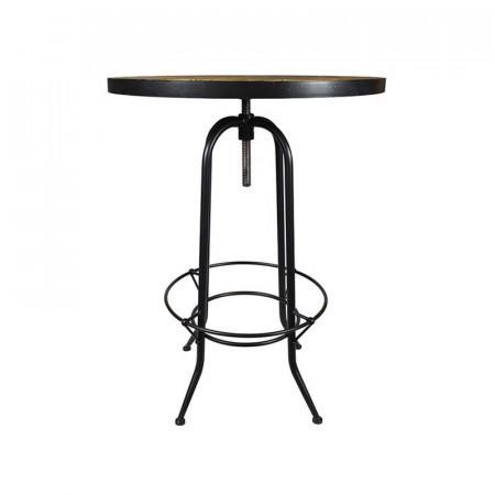 Table haute bois métal industrielle vintage - Western 