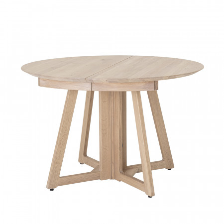 Table ronde en bois naturel avec rallonges Bloomingville - Trysti