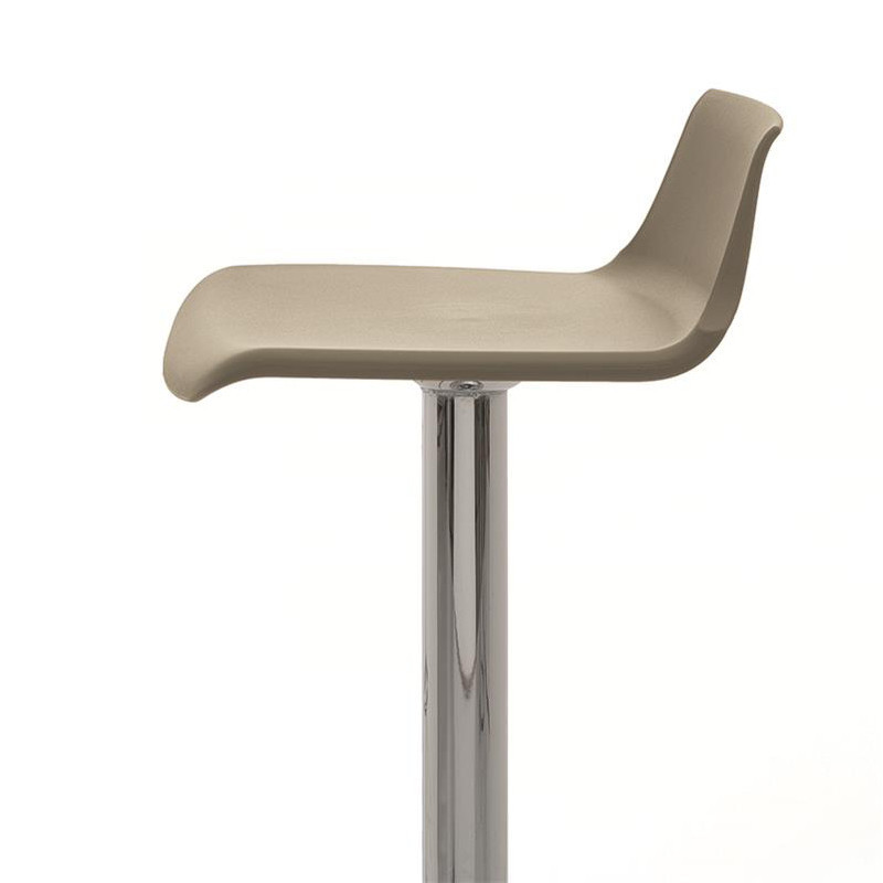 Tabouret de bar taupe design réglable et pivotant - Toy 