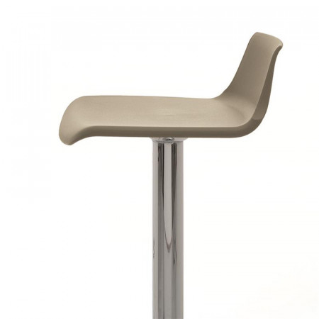 Tabouret de bar taupe design réglable et pivotant - Toy 