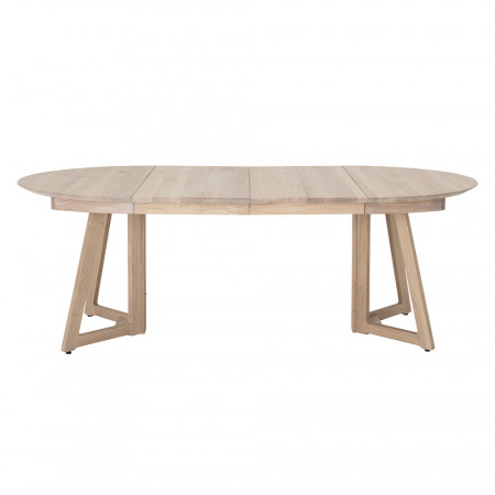 Table ronde extensible en bois naturel style scandinave Bloomingville - Trysti