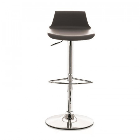 Tabouret de bar gris réglable et pivotant design - Toy 