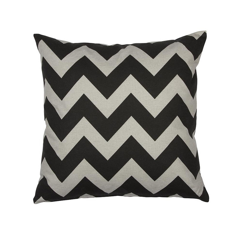 Coussin azteque noir et beige - Optik 