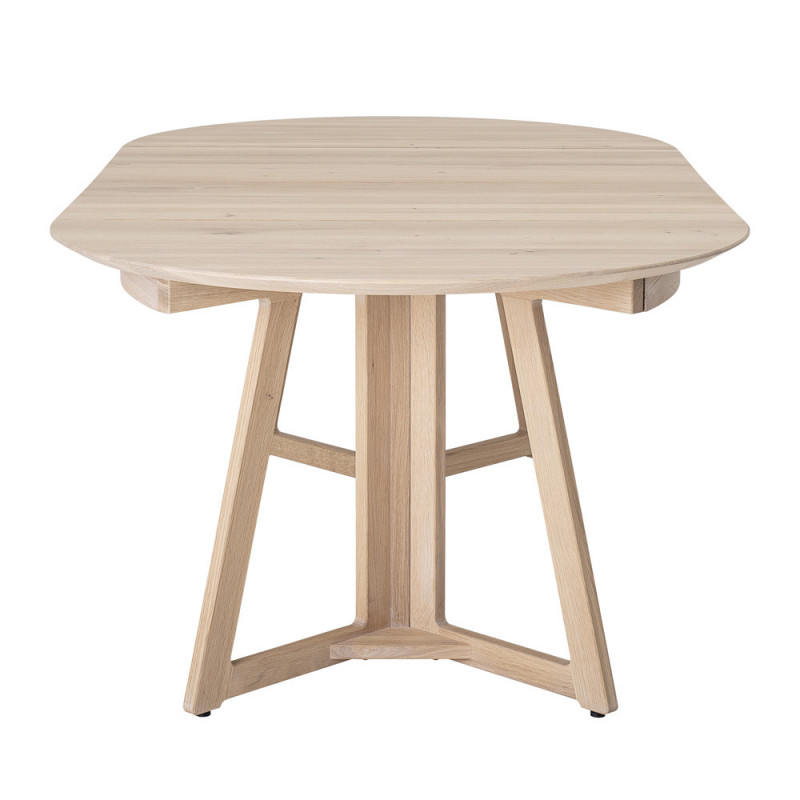 Table scandinave ronde extensible en bois Bloomingville - Trysti