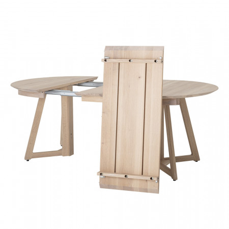 Table extensible ronde en bois Bloomingville - Trysti