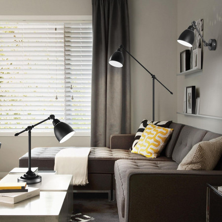 Lampe de bureau noire design - Tesla 
