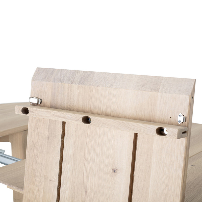 Table extensible ronde en bois naturel Bloomingville - Trysti