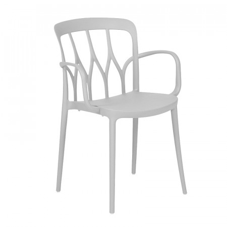 Chaise extérieur design blanche avec accoudoirs Bontempi Casa - Galaxy