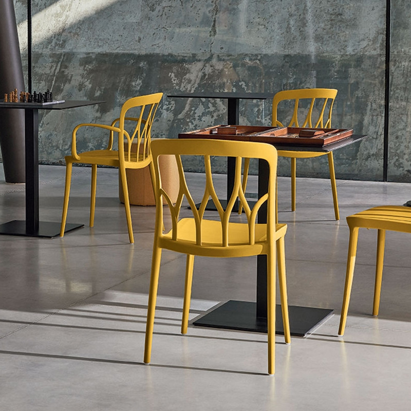 Chaise jaune design Bontempi Casa - Galaxy 