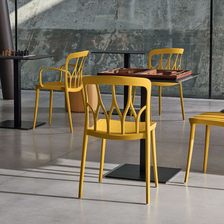 Chaise jaune design Bontempi Casa - Galaxy 