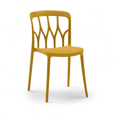 Chaise jaune design Bontempi Casa - Galaxy 