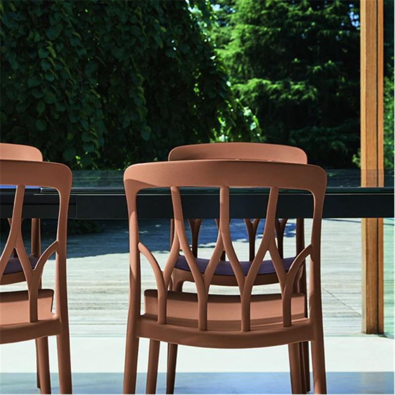 Chaise design polypropylène camel Bontempi Casa - Galaxy 