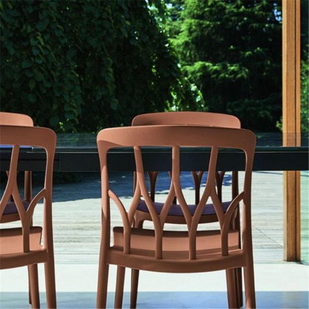 Chaise design polypropylène camel Bontempi Casa - Galaxy 