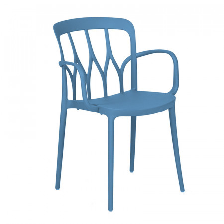 Chaise de jardin bleu design avec accoudoirs Bontempi Casa - Galaxy