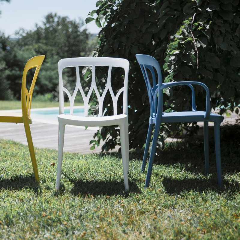 Chaise de jardin bleu design Bontempi Casa - Galaxy