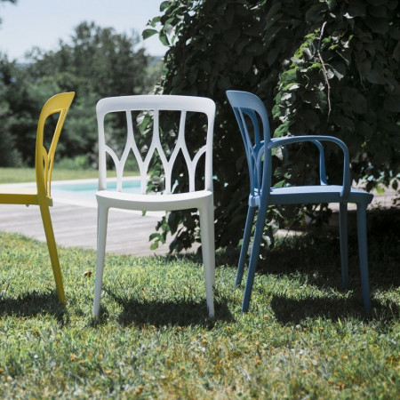 Chaise de jardin bleu design Bontempi Casa - Galaxy