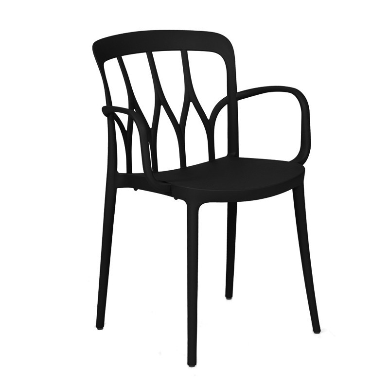 Chaise de jardin polypropylène design noir Bontempi Casa - Galaxy Chaise de jardin polypropylène design noir Bontempi Casa - Galaxy